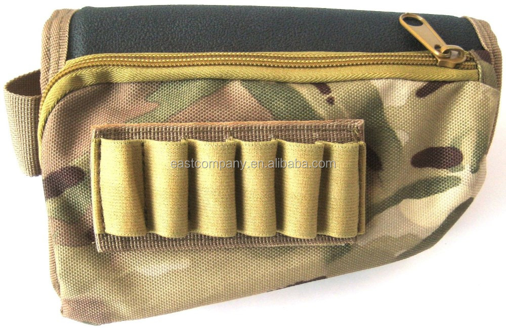 military stock pack / cheek pad / buttstock ammo holder pouch