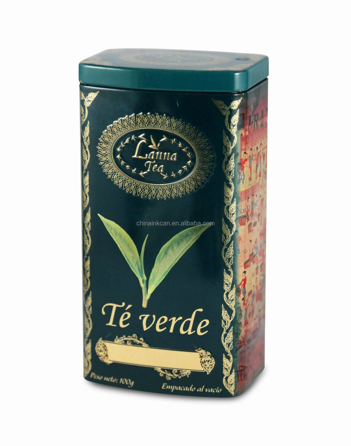 custom design round tea tin with food safe material,eco-friendly tin tea box in China