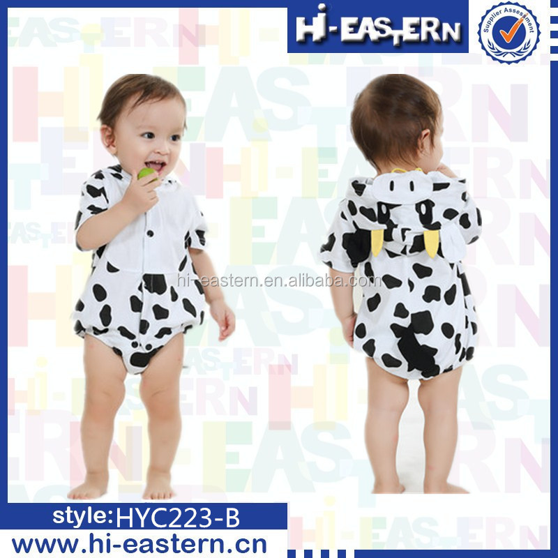 卸売中国カスタム新ファッションの高品質愛らしいコーマ綿の牛模様のonesie幼児の衣類の幼児の赤ん坊の衣服仕入れ・メーカー・工場
