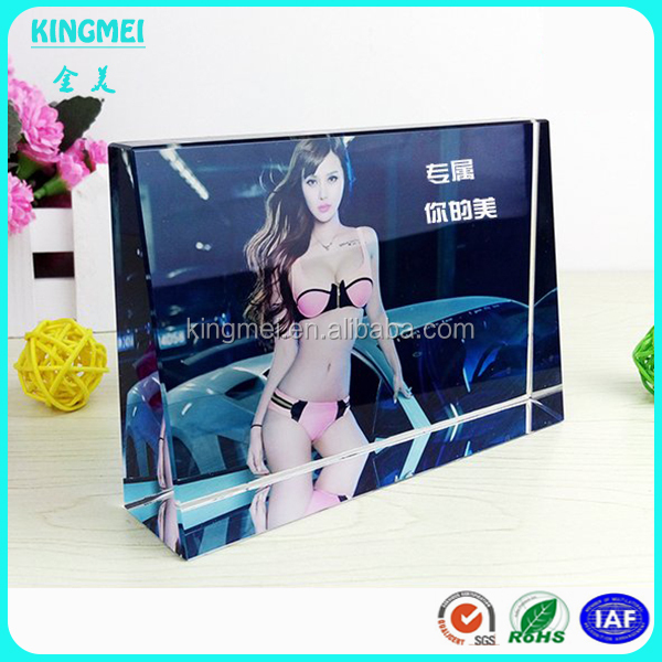 Пользовательские кристалл прозрачный акриловый lucite Мода Секс высокой пятки фотографии девушек фото рамка