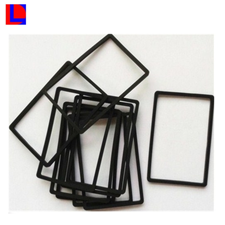 Custom Epdm/nbr/silicone Material Heat Resistance Black Rubber Square