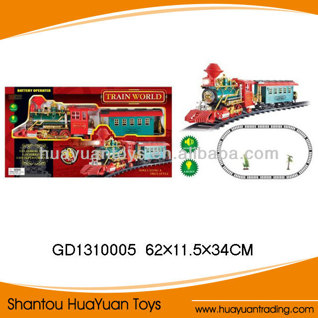 newest b/o newest kids electric railway train toy