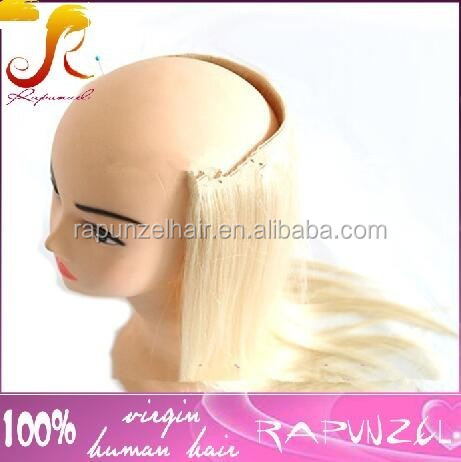 613 Blonde Halo Hair Extension Flip In Silky Straight Human Hair