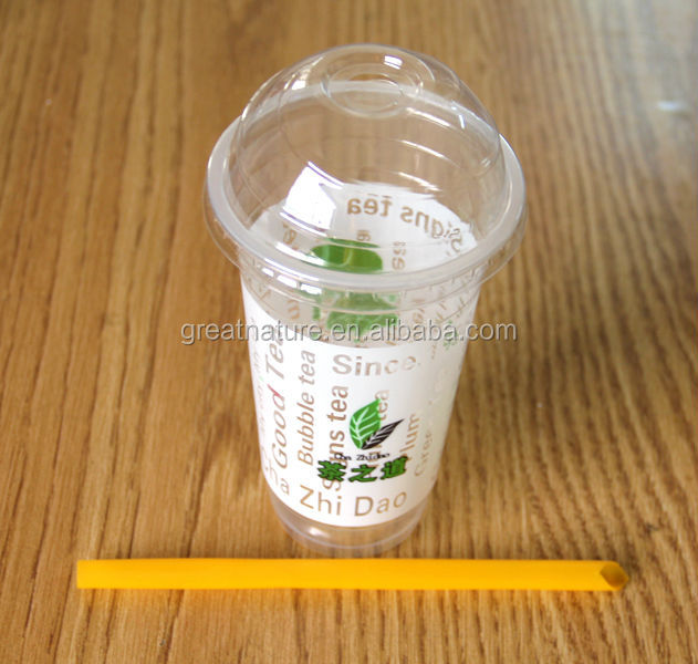16オンス使い捨てプラスチック蓋とストロー付きカップ問屋・仕入れ・卸・卸売り
