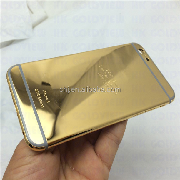 ... carat gold plated housing back cover ,for iphone 6 real gold edition