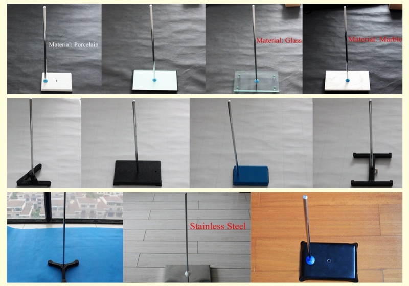 Rectangle Cast Iron Clamp Stand For Lab With Side Rubber Feet Retort Retort Stand