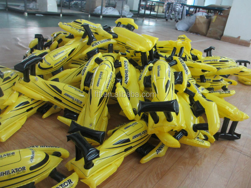 卸売安い巨大なインフレータブルpvc黄色平面、 プロモーションインフレータブル飛行機おもちゃ子供のための問屋・仕入れ・卸・卸売り