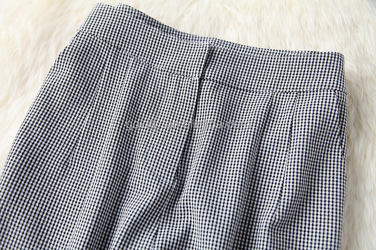 女性の2016秋新しい無地tシャツ+千鳥ベストベスト+パンツパリュールT5837秋新しいtシャツスーツ仕入れ・メーカー・工場