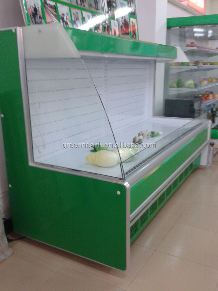 Hot Sale Vegetable & Fruit Cooler Display For Supermarket/ Chiller