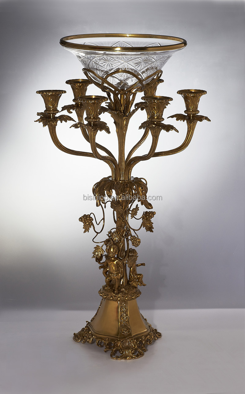 Elegante cherub beeldje massief messing kandelaar houder, antieke ... Woonkamer deco van verklaringen