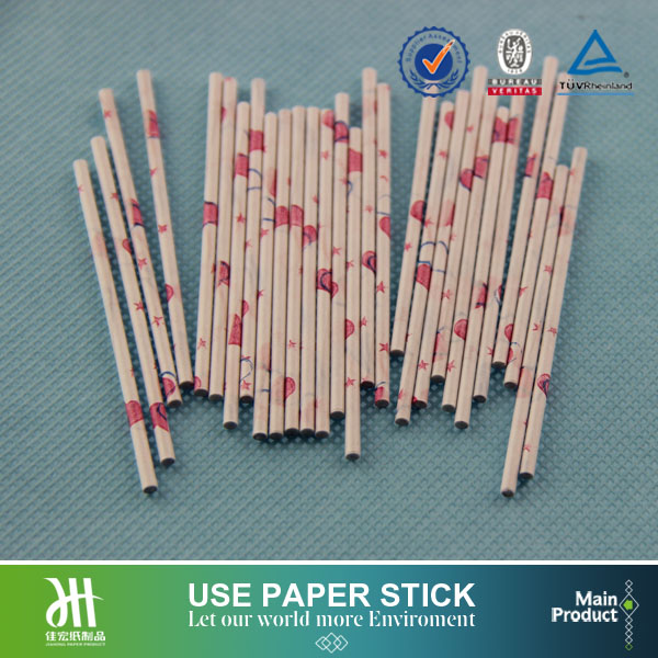 Customized design priting lollipop paper sticks