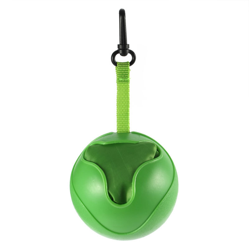 エコ- 優しい緑peボールポケット付きナイロンのショッピングバッグ仕入れ・メーカー・工場