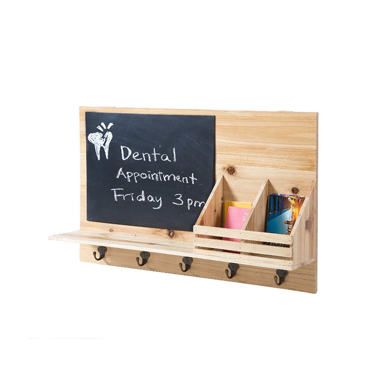 Custom Logo Multifunctional Wall Hanging Wooden Memo Message Board Sign