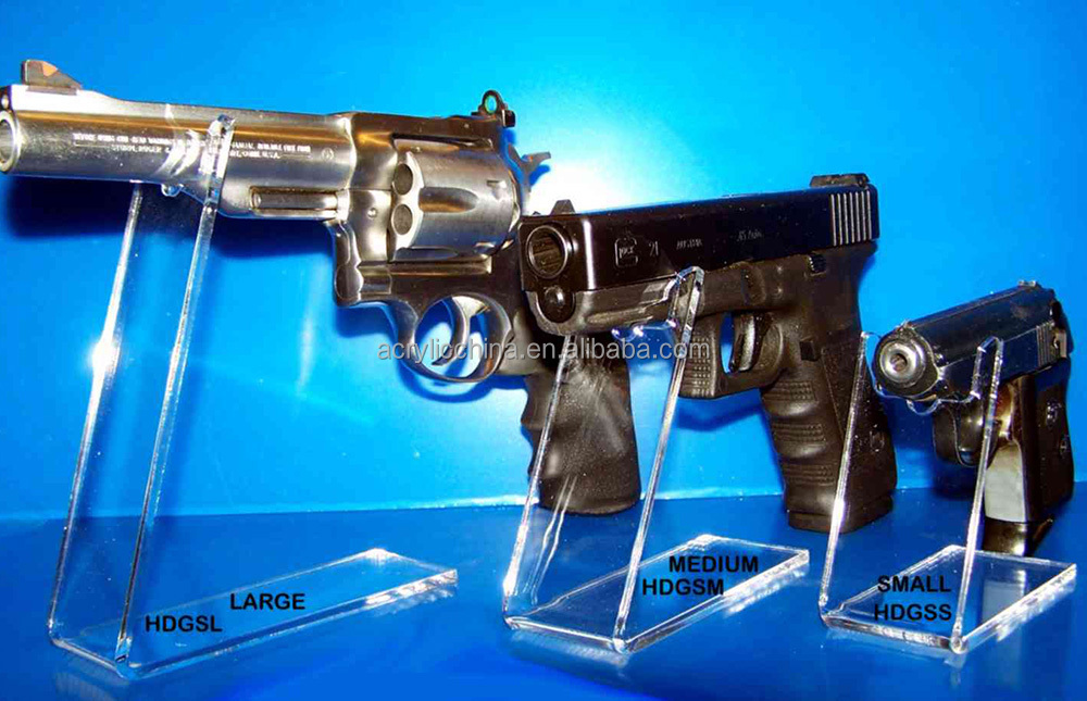 Customized Acrylic Gun Display Stand,Retail Clear Acrylic Gun Display