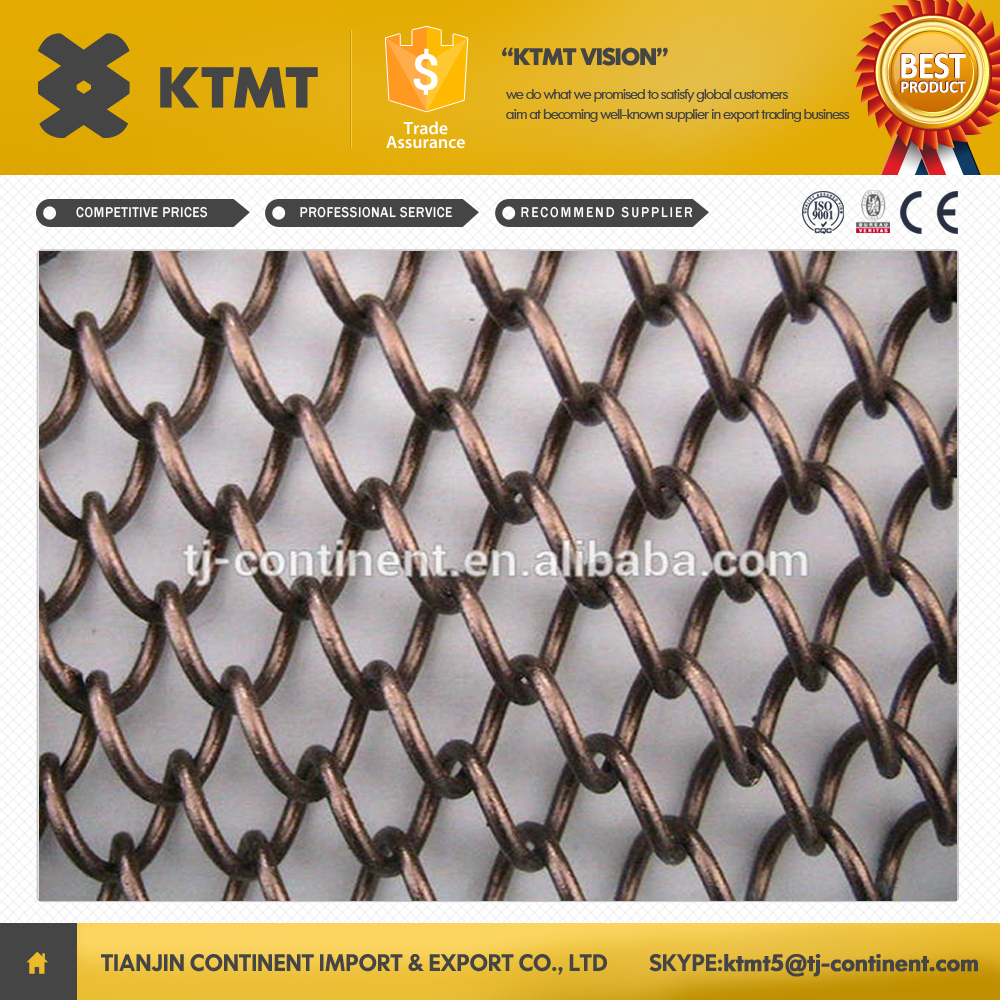 sttainless steel metal wire mesh coil curtain room divider