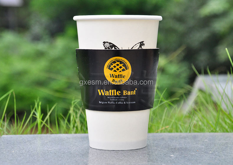 スリーブタイプとコーヒーカップ、 ホットカップを使用紙のコーヒーカップスリーブ仕入れ・メーカー・工場