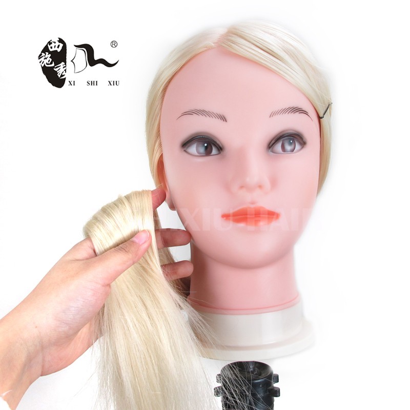 100%合成24インチ女性マネキントレーニングヘッドで髪#613用理髪トレーニング使用仕入れ・メーカー・工場