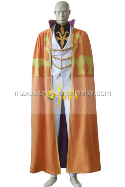卸売コードギアスルチアーノブラッドリーコスプレ衣装男性のハロウィーンパーティの摩耗スーツ黄色岬問屋・仕入れ・卸・卸売り