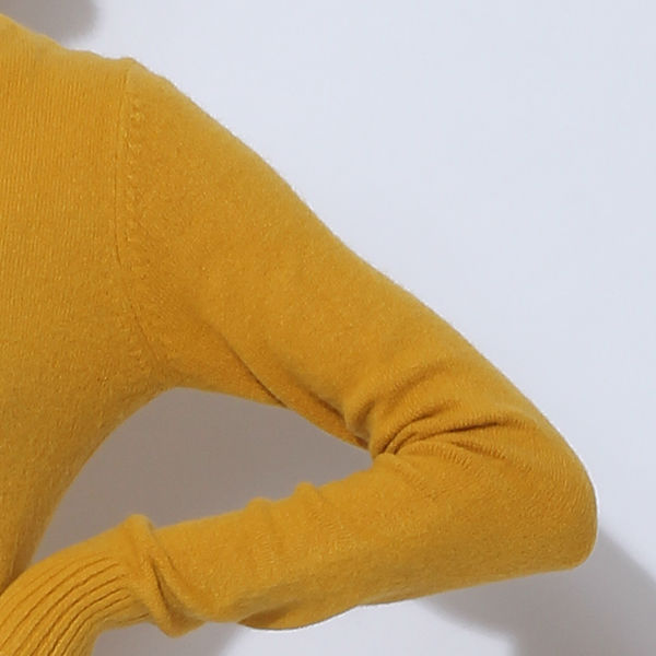 黄色の細のタートルネックのセーターニット婦人プルオーバースタイル2015長い袖で女性のための問屋・仕入れ・卸・卸売り
