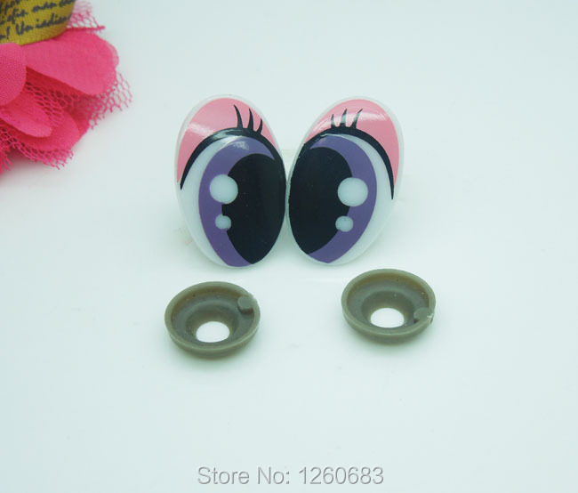 5-25 Pair Plastic Cute Cartoon Safety Eyes For Toy Puppets Dolls Making Craft