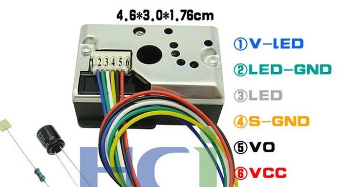 Kết quả hình ảnh cho GP2Y1010AU0F