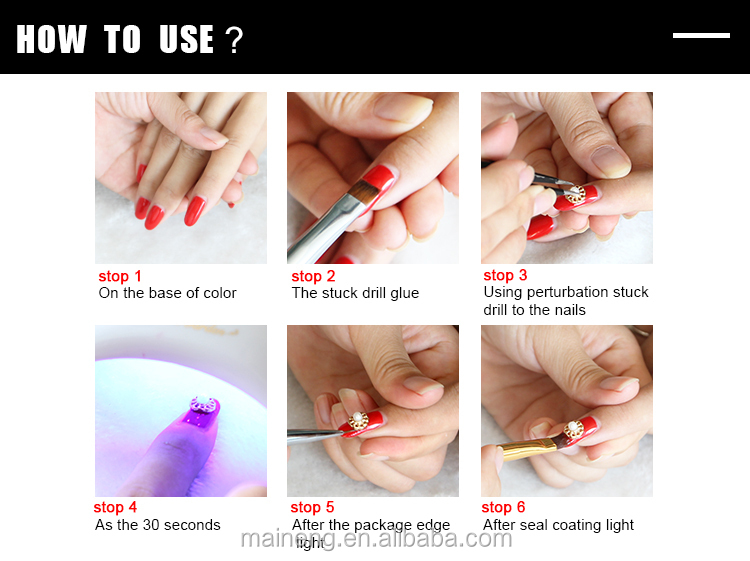 nails stick,longnails decals from the packing film and stick directly to your nails