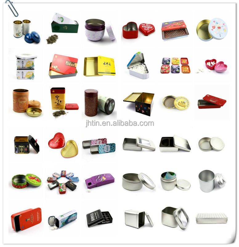 Tin Box with sliding Lid box for chewing Gum