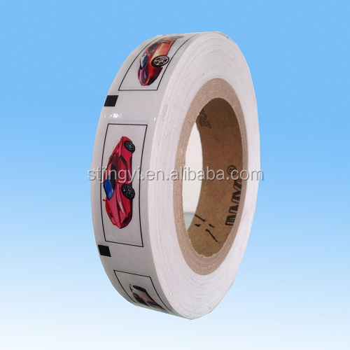 temporary tattoo in roll for bubble gum/chewing gum packaging