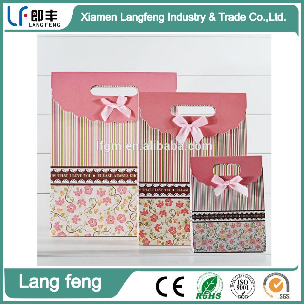 customized beautiful cute design gift paper bags