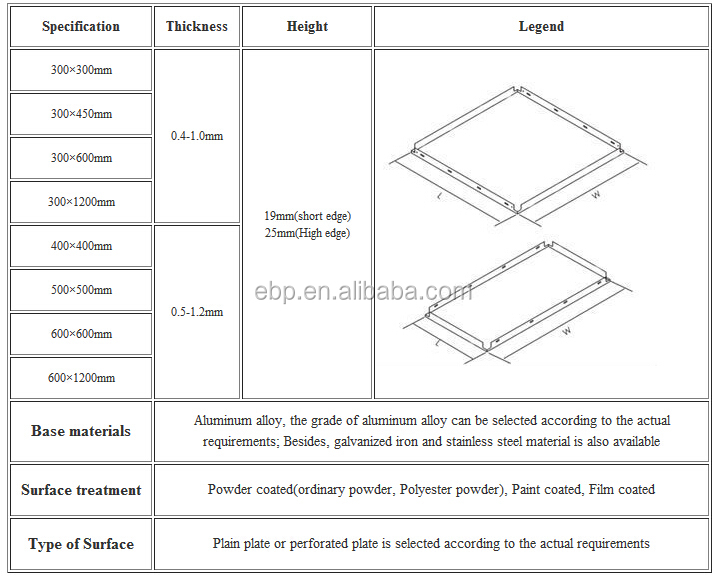 G I Suspension Ceiling With Aluminum Grid Buy G I Suspension