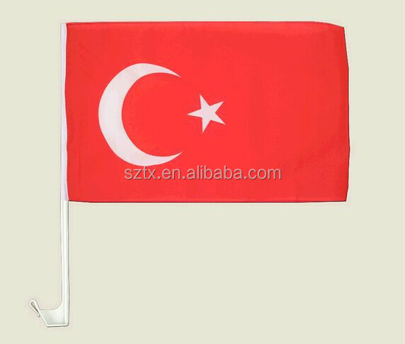30*45cm turkey car flag turkey flag car flag for