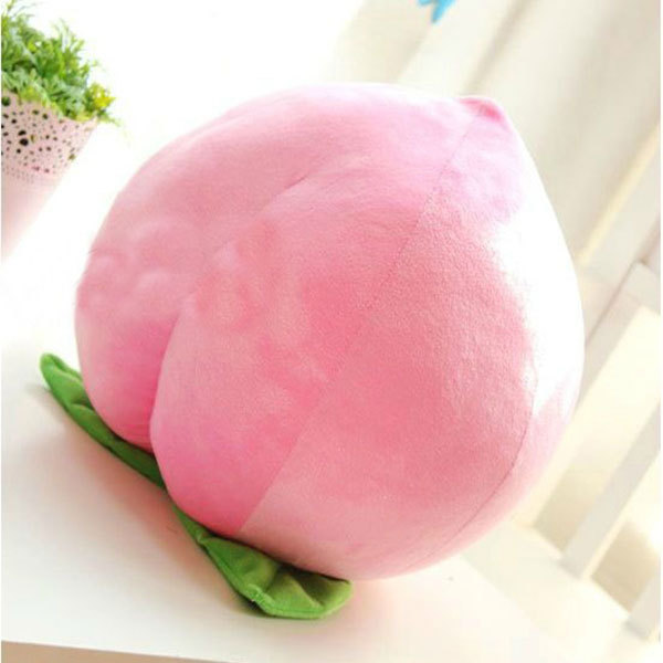 plush peach pillow