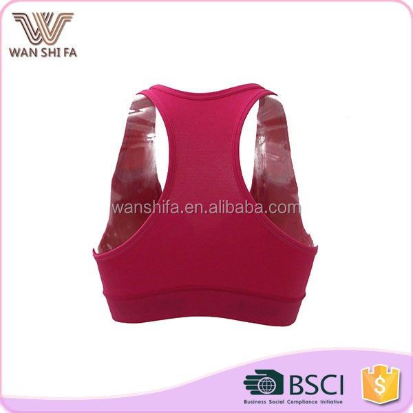 Cheap wholesale pink sexy yoga sports seamless tube bra nude