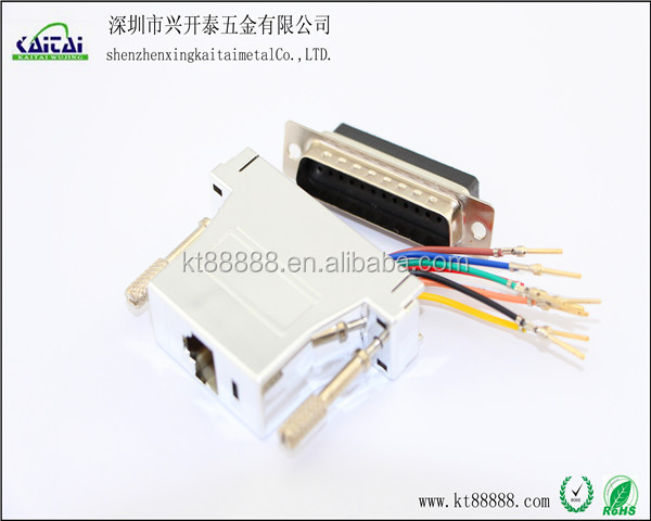 RJ45 TO D type 25 pin male adapter仕入れ・メーカー・工場