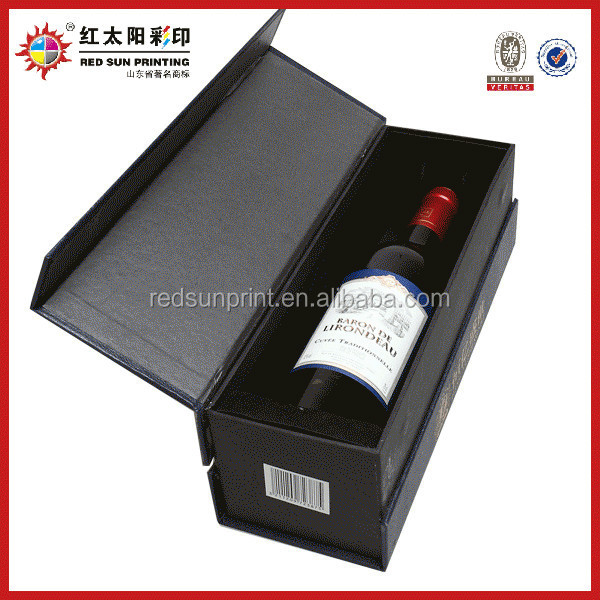 Custom Round gift boxes red wine paper box