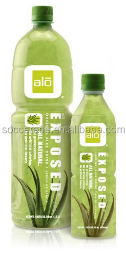 Round big bottle Aloe vera drink