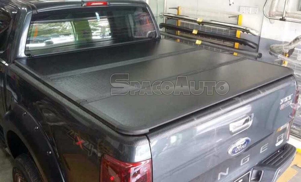 Hard Tri-Fold Tonneau Cover Accesorios For Ford Ranger 2006+