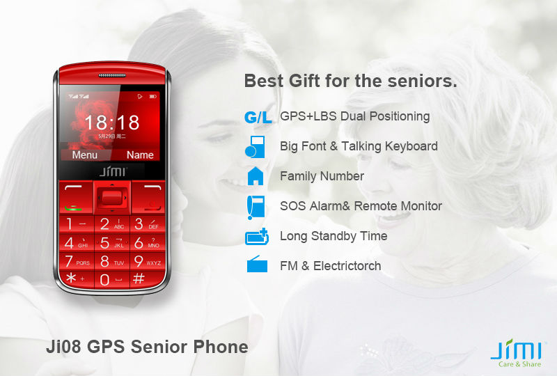 JIMI Old People SOS Traker SOS Emergency Button Family GPS Tracking Device Ji08