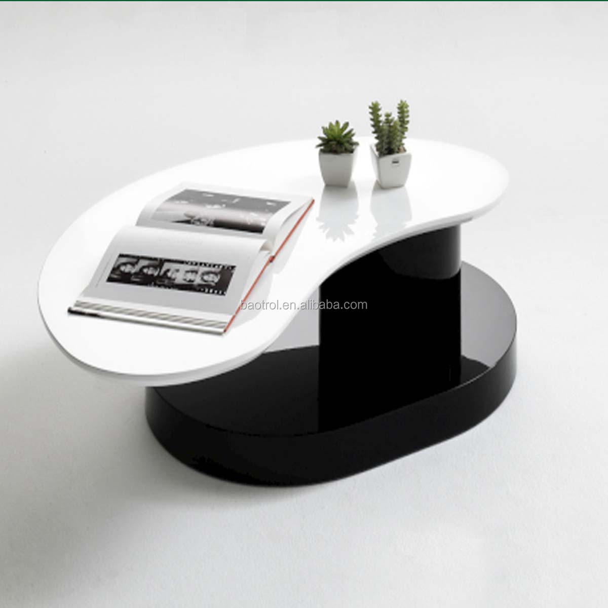 Nieuwste ontwerp zuiver wit theetafel marmeren blad thee tafel ...