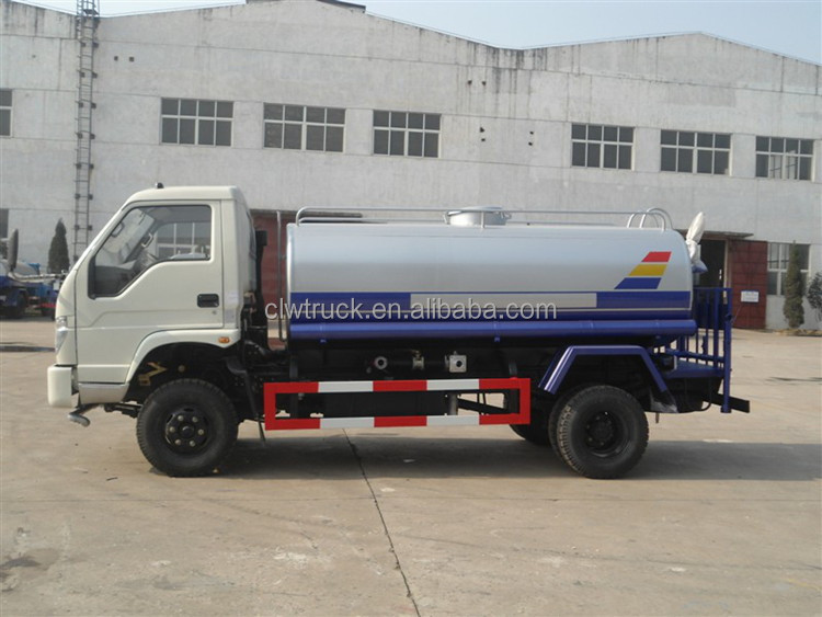 RHD 4000L foton water tank truck for sale 4*2 water tank truck in Jamaica