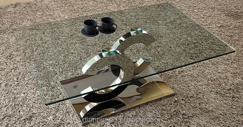 ステンレス鋼現代トップコーヒーテーブル、大理石/ガラスコーヒーテーブル仕入れ・メーカー・工場