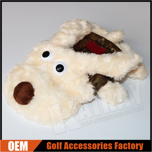 Custom Novelty Animal Golf Head Covers,Sherpa Cute Dog 460cc Driver