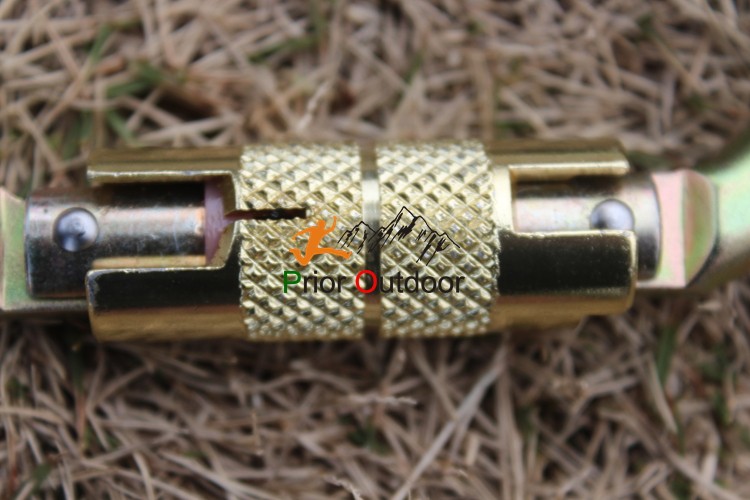 新しい高強度35knでありオートロックカラビナ鋼ラウンド形状ロッククライミングカラビナ安全カラビナフックバルク&カスタム仕入れ・メーカー・工場