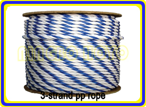 ポリプロピレンコード3ストランド/polysteelロープ/ppリードロープの馬のための問屋・仕入れ・卸・卸売り
