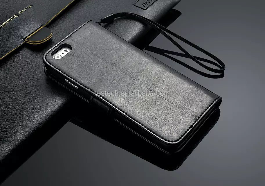 Iphone用6クレイジーホース付きレザーケースパターン、 iphone用ケース6,6レザーケースappleのiphoneのための問屋・仕入れ・卸・卸売り
