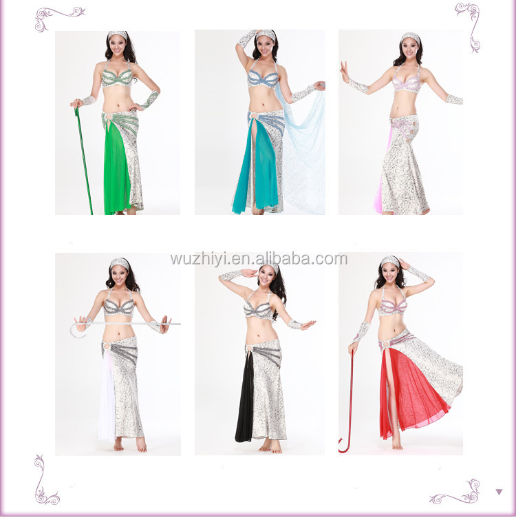 Wuchieal熱い販売のセクシーなベリーダンス衣装セット女性のためのダンスパフォーマンス( qc2063)問屋・仕入れ・卸・卸売り