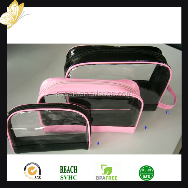 clear pvc bags for cosmetic packaging