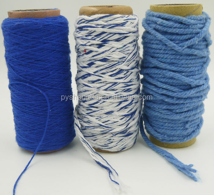 リサイクルコットンポリエステル混紡糸編み物と織物のために問屋・仕入れ・卸・卸売り