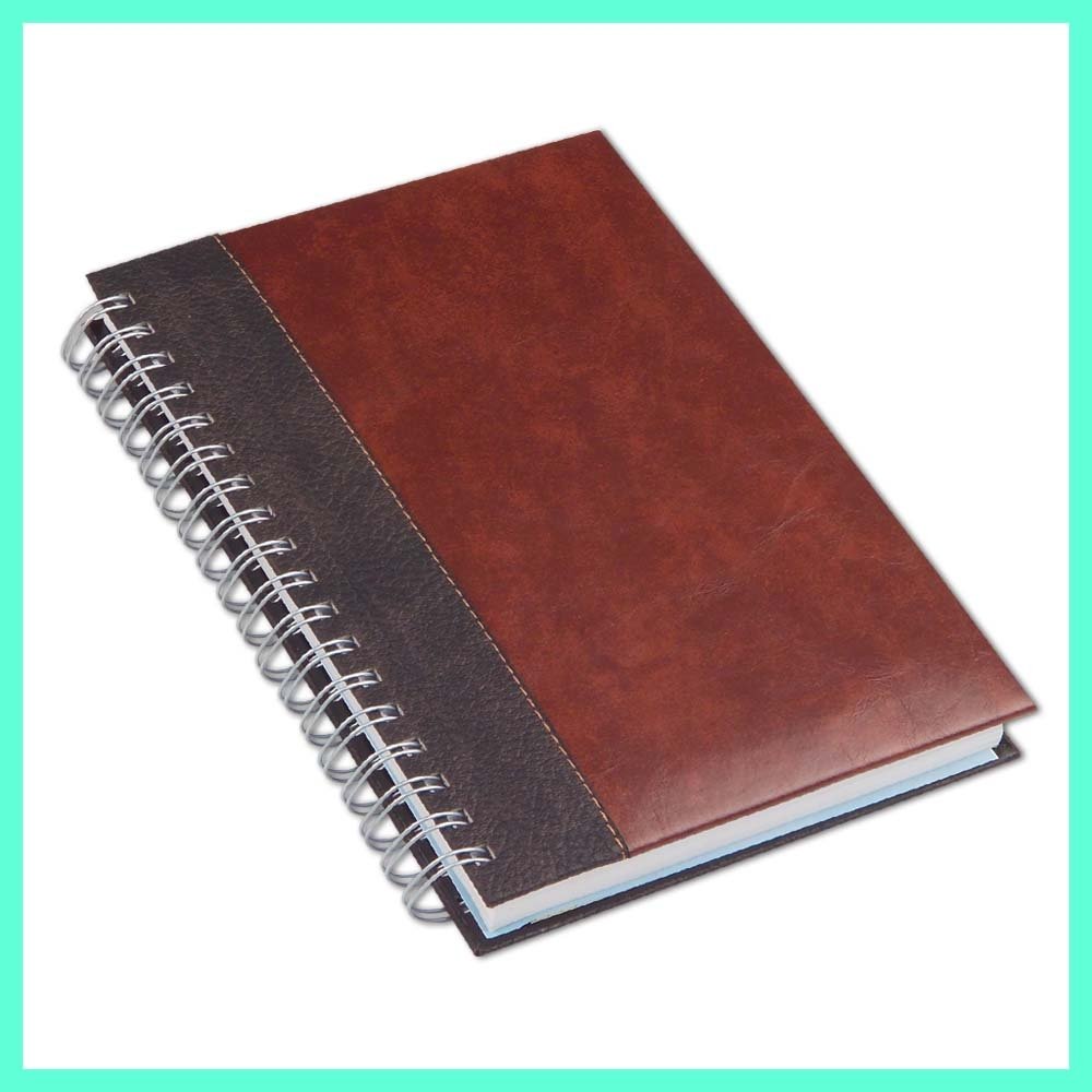 Imitation Leather Cover Spiral Seperator Notebook Photo, Detailed about