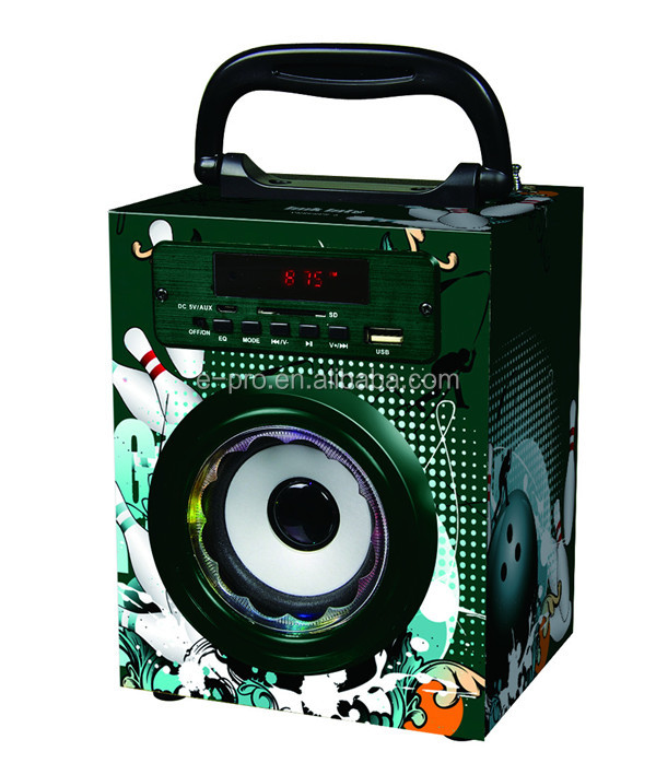 ホットな!! 古典的なポータブルステレオスピーカースタンド木製でam/fm/tf/遠隔無線制御問屋・仕入れ・卸・卸売り